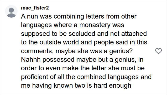 1676 Nun Claimed The Devil Dictated A Letter To Her, And Experts Finally Revealed Its Meaning 1676 Nun Claimed The Devil Dictated A Letter To Her, And Experts Finally Revealed Its Meaning