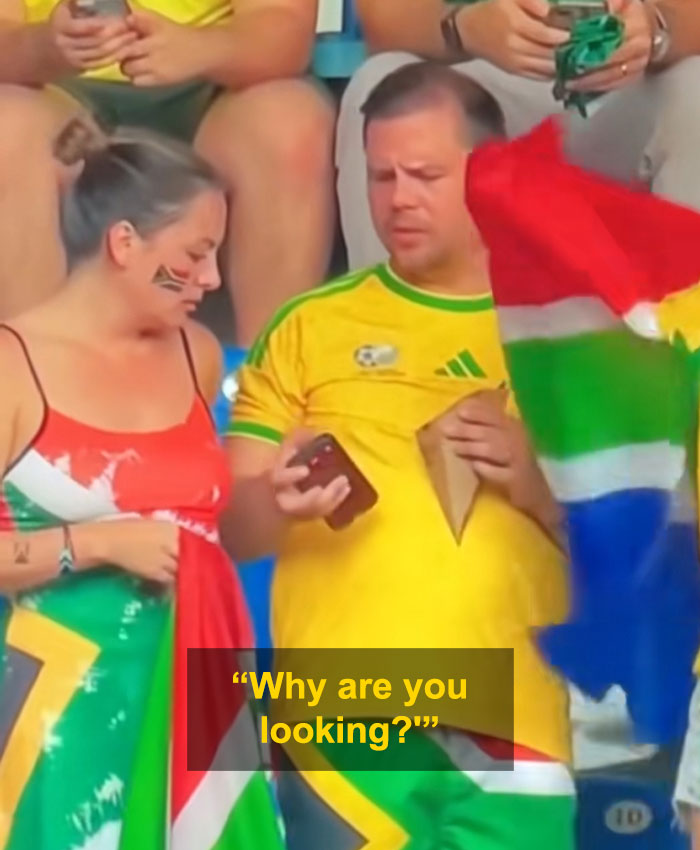 After Couple’s Viral World Cup Moment Had Fans Urging Her To Divorce Him, Expert Lip Reader Reveals What They Really Said After Couple’s Viral World Cup Moment Had Fans Urging Her To Divorce Him, Expert Lip Reader Reveals What They Really Said