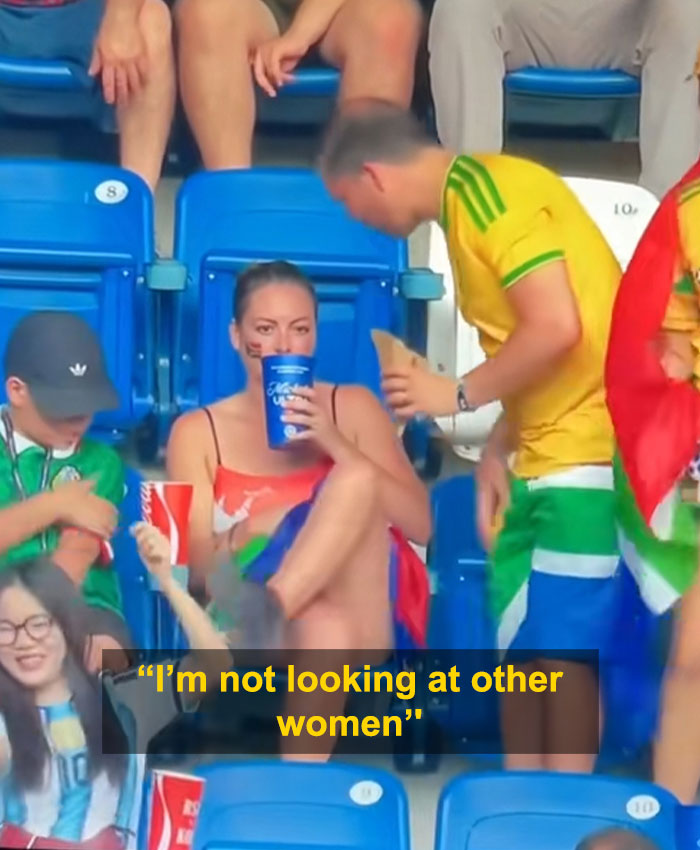 After Couple’s Viral World Cup Moment Had Fans Urging Her To Divorce Him, Expert Lip Reader Reveals What They Really Said After Couple’s Viral World Cup Moment Had Fans Urging Her To Divorce Him, Expert Lip Reader Reveals What They Really Said