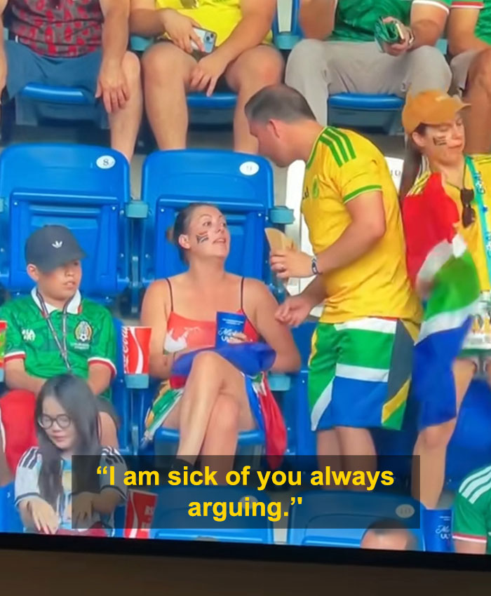 After Couple’s Viral World Cup Moment Had Fans Urging Her To Divorce Him, Expert Lip Reader Reveals What They Really Said After Couple’s Viral World Cup Moment Had Fans Urging Her To Divorce Him, Expert Lip Reader Reveals What They Really Said