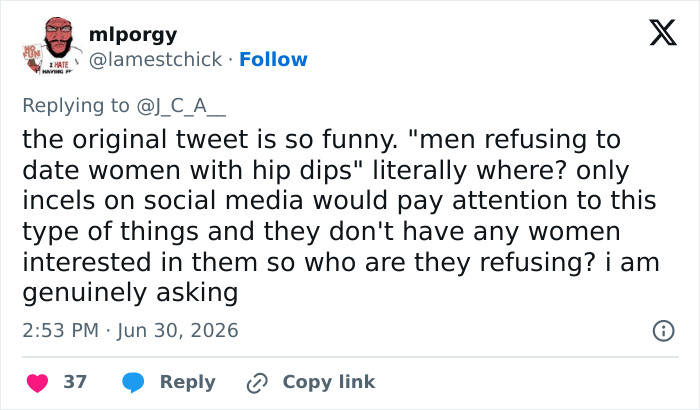 Men Are Refusing To Date Women With Hips Dips, Expert Reacts Men Are Refusing To Date Women With Hips Dips, Expert Reacts