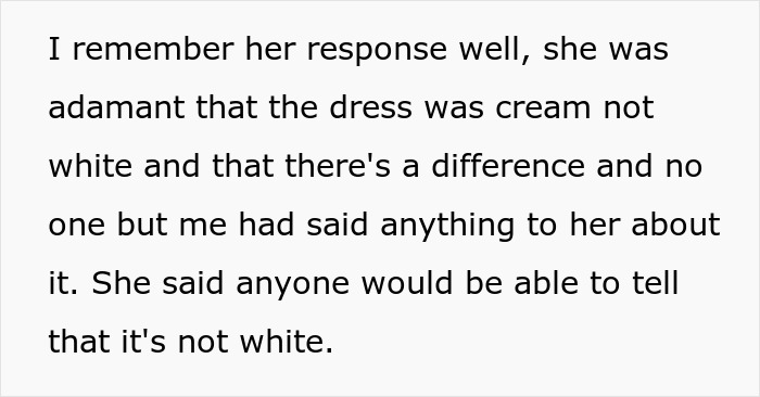 Wedding Guest Claims She Had “Nothing Else To Wear,” Bride Isn’t Buying Her Excuse Wedding Guest Claims She Had “Nothing Else To Wear,” Bride Isn’t Buying Her Excuse