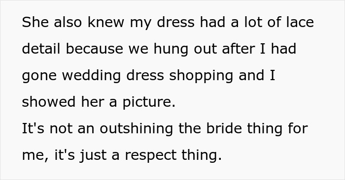 Wedding Guest Claims She Had “Nothing Else To Wear,” Bride Isn’t Buying Her Excuse Wedding Guest Claims She Had “Nothing Else To Wear,” Bride Isn’t Buying Her Excuse