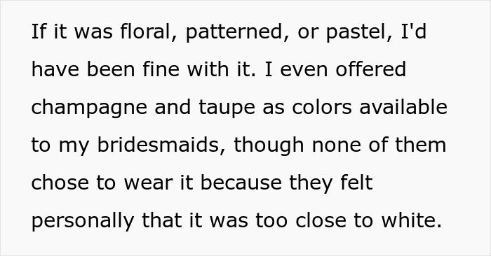 Wedding Guest Claims She Had “Nothing Else To Wear,” Bride Isn’t Buying Her Excuse Wedding Guest Claims She Had “Nothing Else To Wear,” Bride Isn’t Buying Her Excuse