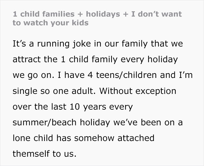 Frustrated Mom Can’t Stand Random Kids Attaching Themselves To Her Family On Holidays Frustrated Mom Can’t Stand Random Kids Attaching Themselves To Her Family On Holidays