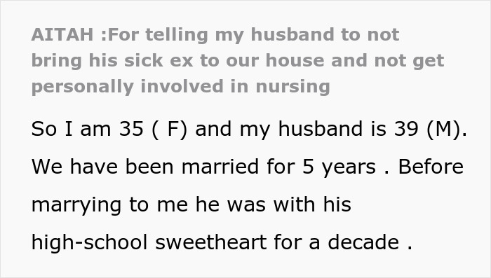 Husband Drops Everything To Help His Sick Ex Wife, Doesn’t Care What His Current Wife Thinks Husband Drops Everything To Help His Sick Ex Wife, Doesn’t Care What His Current Wife Thinks