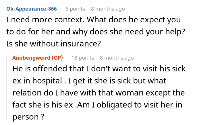 Husband Drops Everything To Help His Sick Ex Wife, Doesn’t Care What His Current Wife Thinks Husband Drops Everything To Help His Sick Ex Wife, Doesn’t Care What His Current Wife Thinks