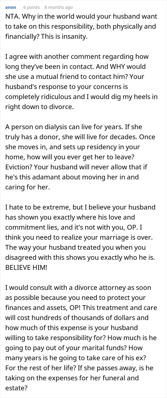 Husband Drops Everything To Help His Sick Ex Wife, Doesn’t Care What His Current Wife Thinks Husband Drops Everything To Help His Sick Ex Wife, Doesn’t Care What His Current Wife Thinks