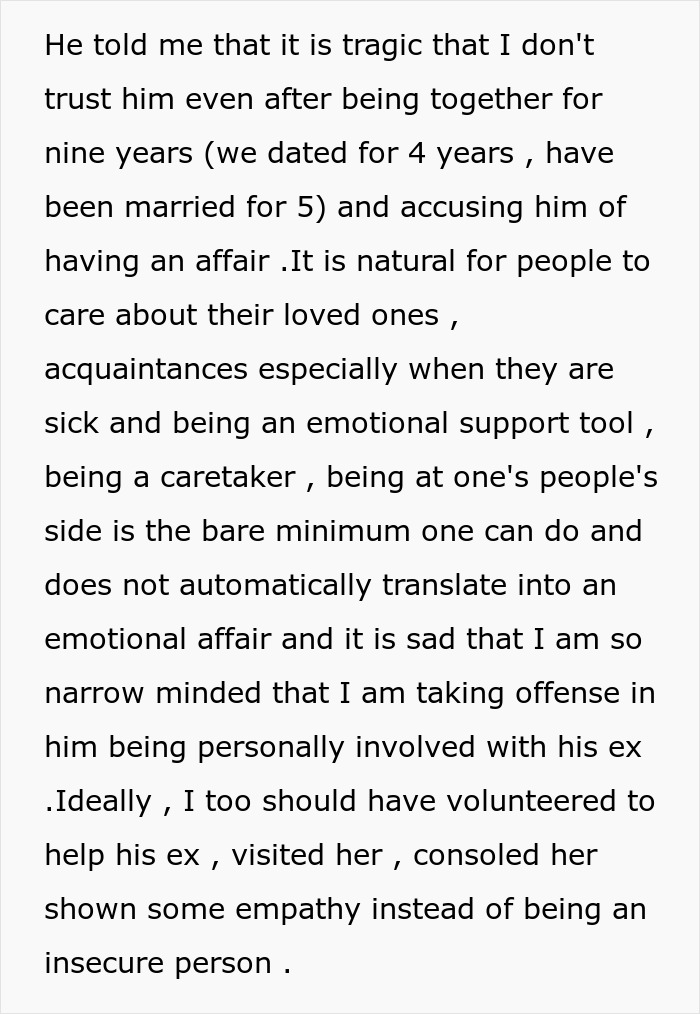 Husband Drops Everything To Help His Sick Ex Wife, Doesn’t Care What His Current Wife Thinks Husband Drops Everything To Help His Sick Ex Wife, Doesn’t Care What His Current Wife Thinks