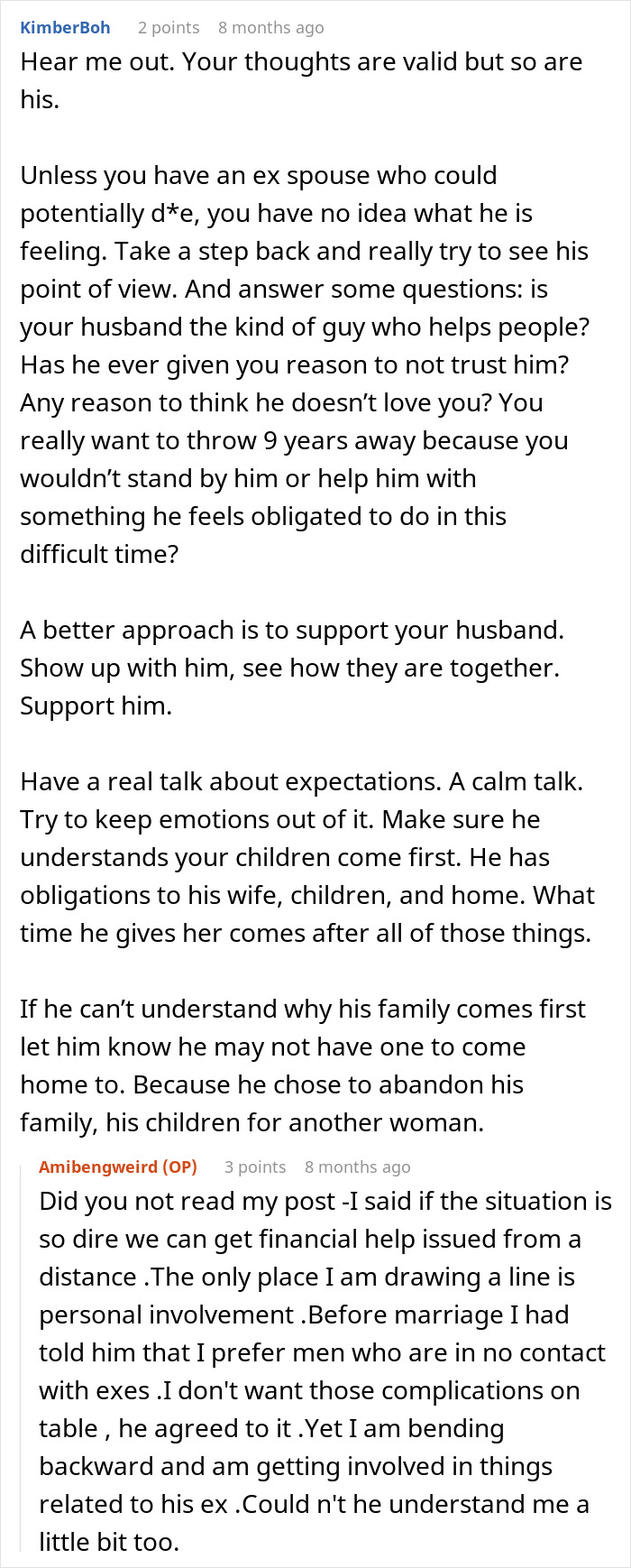 Husband Drops Everything To Help His Sick Ex Wife, Doesn’t Care What His Current Wife Thinks Husband Drops Everything To Help His Sick Ex Wife, Doesn’t Care What His Current Wife Thinks