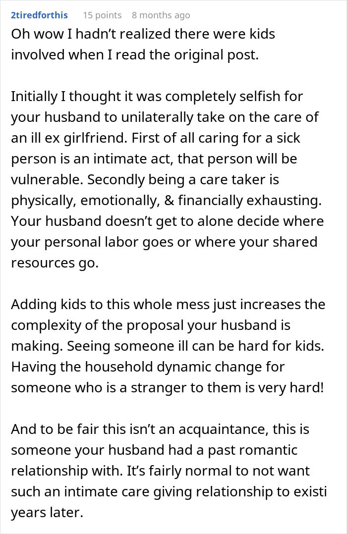 Husband Drops Everything To Help His Sick Ex Wife, Doesn’t Care What His Current Wife Thinks Husband Drops Everything To Help His Sick Ex Wife, Doesn’t Care What His Current Wife Thinks
