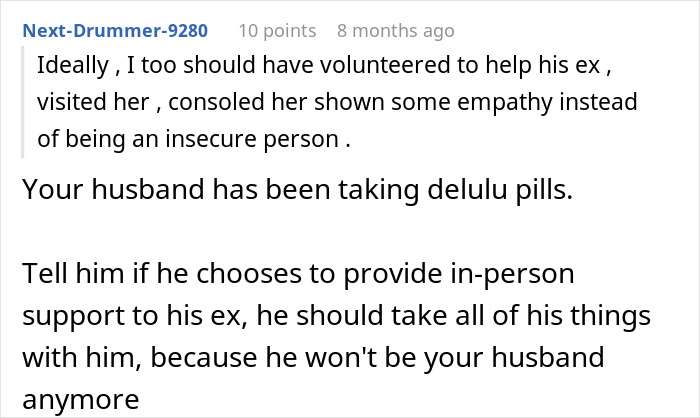 Husband Drops Everything To Help His Sick Ex Wife, Doesn’t Care What His Current Wife Thinks Husband Drops Everything To Help His Sick Ex Wife, Doesn’t Care What His Current Wife Thinks
