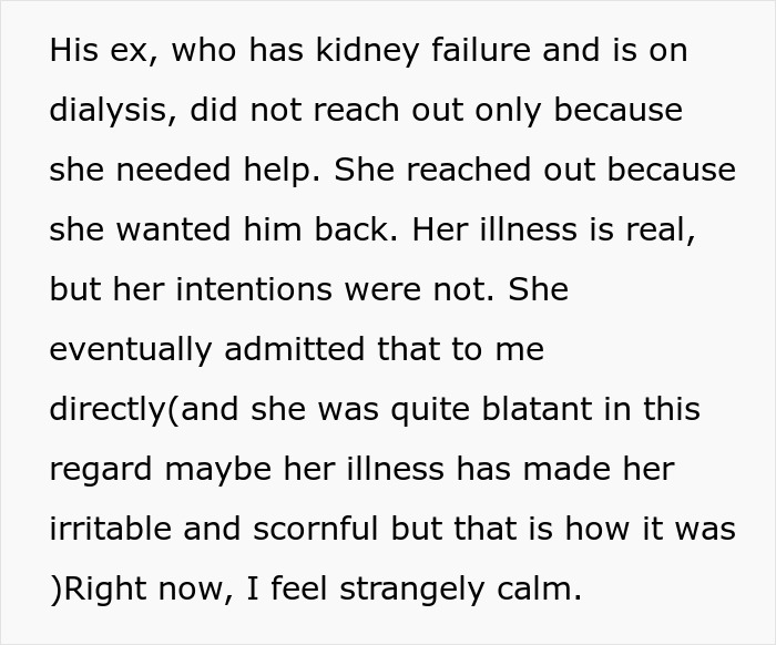Husband Drops Everything To Help His Sick Ex Wife, Doesn’t Care What His Current Wife Thinks Husband Drops Everything To Help His Sick Ex Wife, Doesn’t Care What His Current Wife Thinks