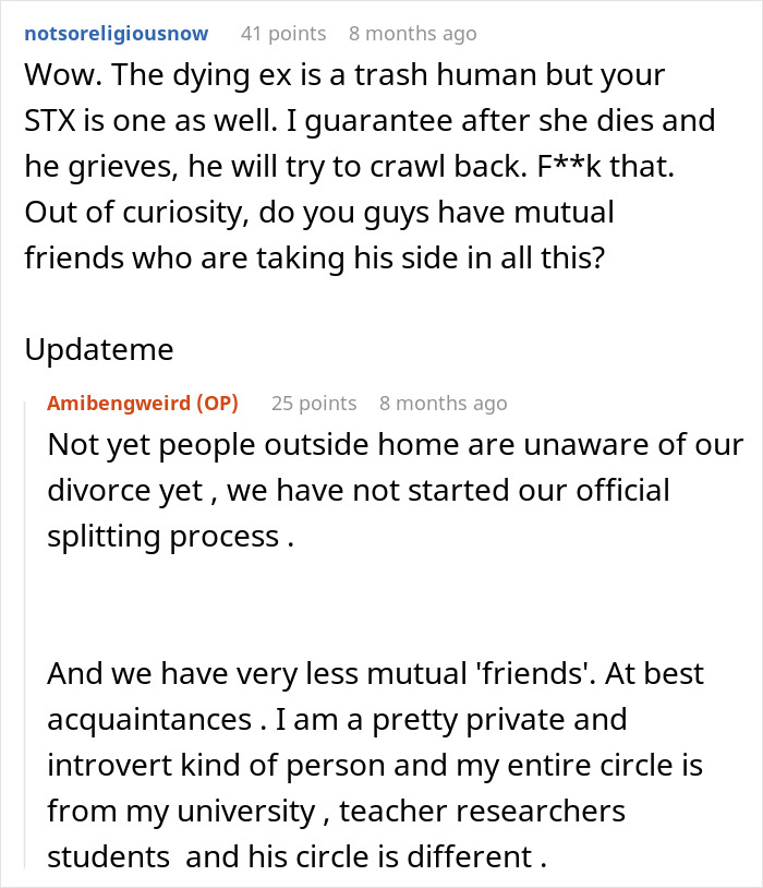 Husband Drops Everything To Help His Sick Ex Wife, Doesn’t Care What His Current Wife Thinks Husband Drops Everything To Help His Sick Ex Wife, Doesn’t Care What His Current Wife Thinks