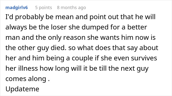 Husband Drops Everything To Help His Sick Ex Wife, Doesn’t Care What His Current Wife Thinks Husband Drops Everything To Help His Sick Ex Wife, Doesn’t Care What His Current Wife Thinks