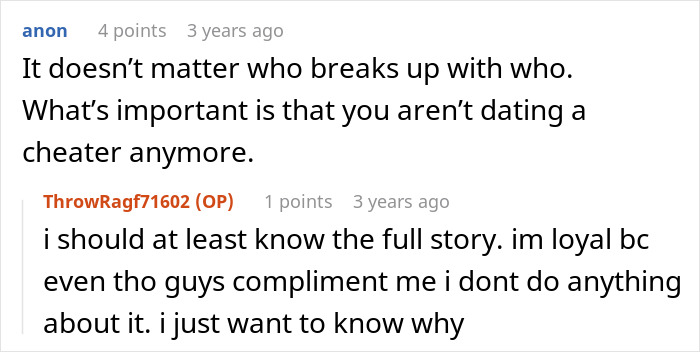 Woman Comes Online To Complain About Her Cheating Ex, But Then He Writes His Own Take On The Same Account Woman Comes Online To Complain About Her Cheating Ex, But Then He Writes His Own Take On The Same Account