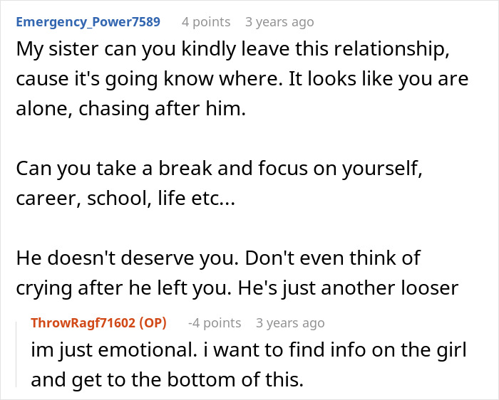 Woman Comes Online To Complain About Her Cheating Ex, But Then He Writes His Own Take On The Same Account Woman Comes Online To Complain About Her Cheating Ex, But Then He Writes His Own Take On The Same Account