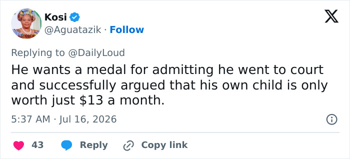 Mom Takes Dad To Court After He Stopped Paying $1,200 In Child Support, It Backfires So Badly It Goes Viral Mom Takes Dad To Court After He Stopped Paying $1,200 In Child Support, It Backfires So Badly It Goes Viral