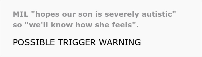 Evil Grandma Hopes Couple Has Severely Autistic Child Just Like Hers, Wants Them In Same Boat Evil Grandma Hopes Couple Has Severely Autistic Child Just Like Hers, Wants Them In Same Boat