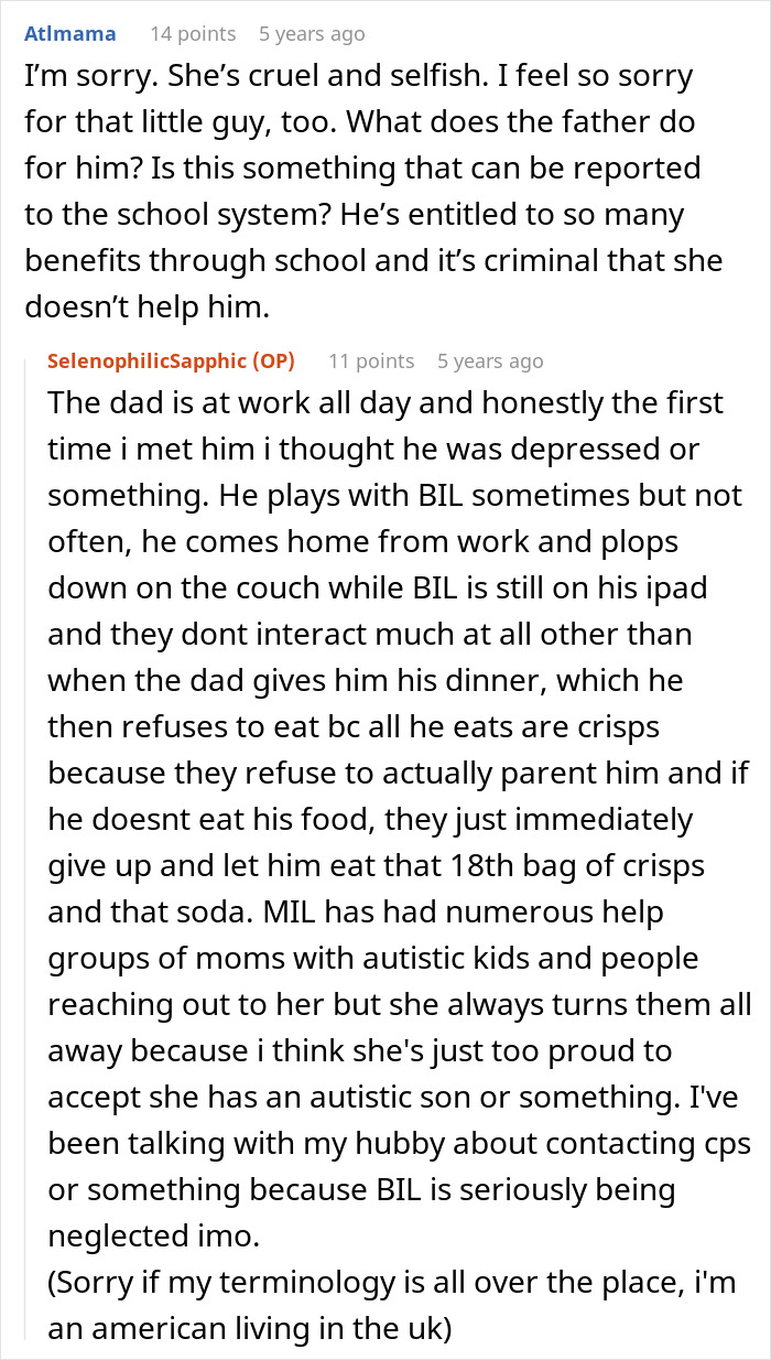 Evil Grandma Hopes Couple Has Severely Autistic Child Just Like Hers, Wants Them In Same Boat Evil Grandma Hopes Couple Has Severely Autistic Child Just Like Hers, Wants Them In Same Boat