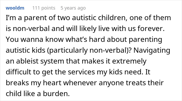 Evil Grandma Hopes Couple Has Severely Autistic Child Just Like Hers, Wants Them In Same Boat Evil Grandma Hopes Couple Has Severely Autistic Child Just Like Hers, Wants Them In Same Boat