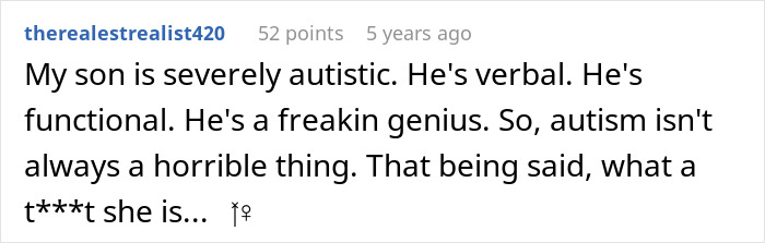 Evil Grandma Hopes Couple Has Severely Autistic Child Just Like Hers, Wants Them In Same Boat Evil Grandma Hopes Couple Has Severely Autistic Child Just Like Hers, Wants Them In Same Boat