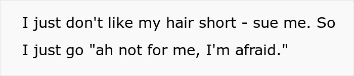 Woman’s Creepy Coworker Cut Off Her Hair After Months Of Weird Comment, Blames It On “Intrusive Thought” Woman’s Creepy Coworker Cut Off Her Hair After Months Of Weird Comment, Blames It On “Intrusive Thought”