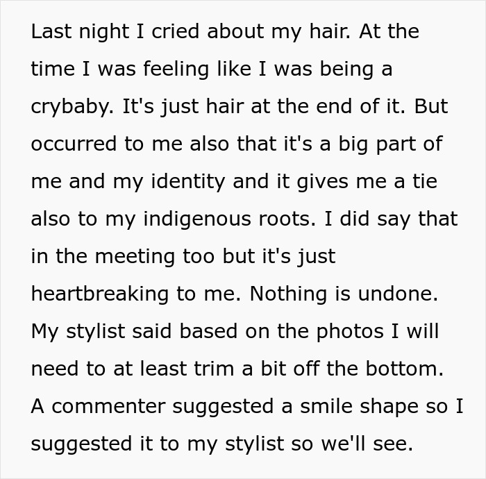 Woman’s Creepy Coworker Cut Off Her Hair After Months Of Weird Comment, Blames It On “Intrusive Thought” Woman’s Creepy Coworker Cut Off Her Hair After Months Of Weird Comment, Blames It On “Intrusive Thought”