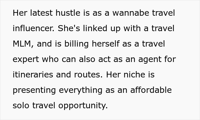 Friend Calls Out Travel Influencer For Lying About Solo Trips And Budget, Gets Blocked By Her