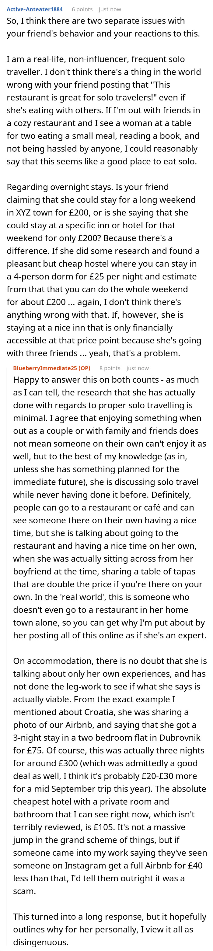 Friend Calls Out Travel Influencer For Lying About Solo Trips And Budget, Gets Blocked By Her
