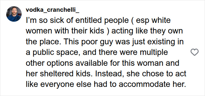 “The Entitlement Is Insane”: Karen Forces Man Into Leaving Public Space, But Bystander Comes To His Defense “The Entitlement Is Insane”: Karen Forces Man Into Leaving Public Space, But Bystander Comes To His Defense