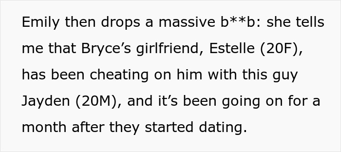 Guy Refuses To Expose Acquaintance’s Cheating GF, Surprised As Friends Ice Him Out Of The Group