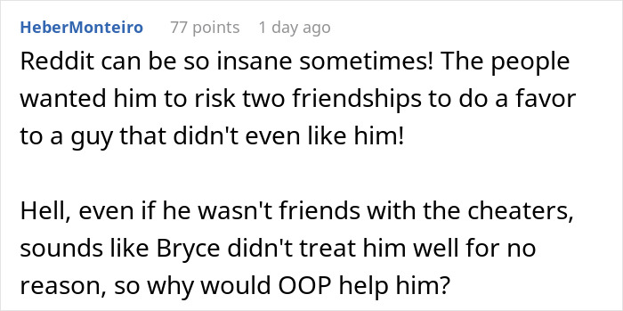 Guy Refuses To Expose Acquaintance’s Cheating GF, Surprised As Friends Ice Him Out Of The Group