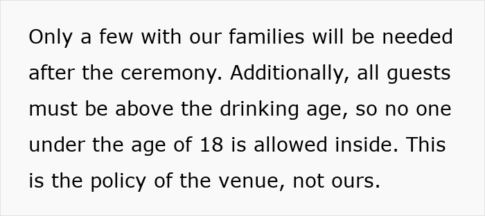 Fancy Wedding Venue Has An ‘Adults Only’ Rule, Guests Shamelessly Harass Bridal Couple Over It Fancy Wedding Venue Has An ‘Adults Only’ Rule, Guests Shamelessly Harass Bridal Couple Over It