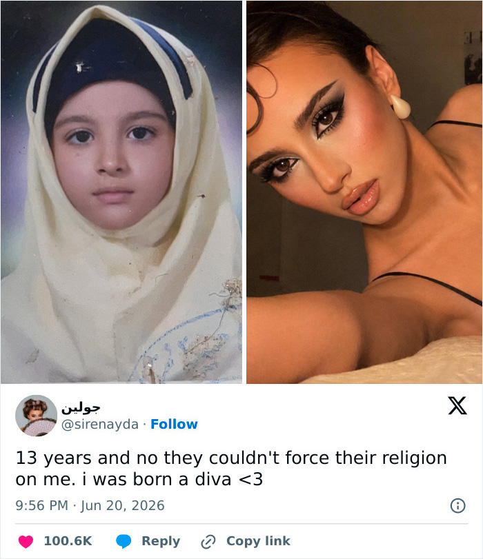 15 Powerful Side-By-Sides Women Shared About Letting Go Of The Hijab 15 Powerful Side-By-Sides Women Shared About Letting Go Of The Hijab