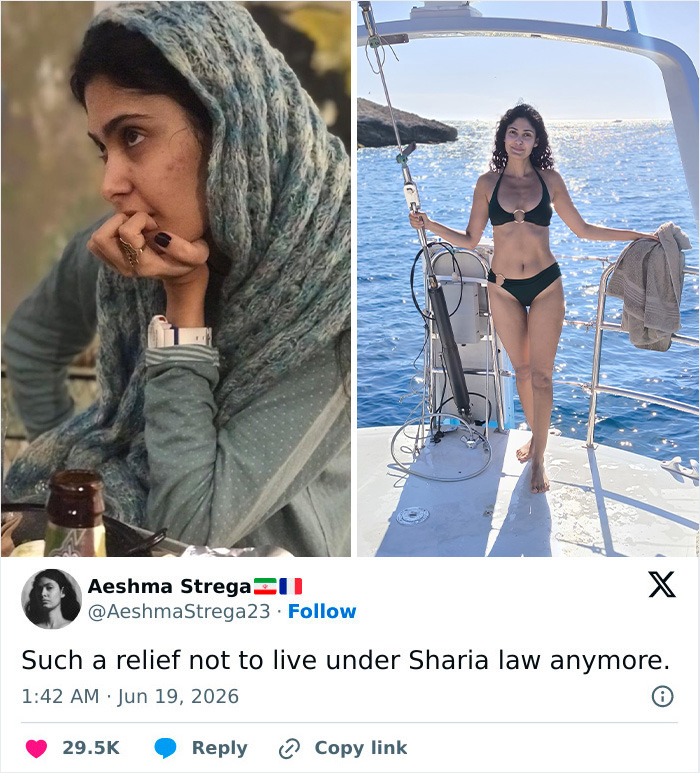 15 Powerful Side-By-Sides Women Shared About Letting Go Of The Hijab 15 Powerful Side-By-Sides Women Shared About Letting Go Of The Hijab