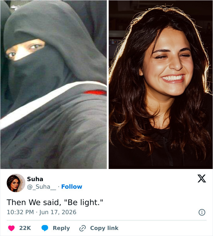 15 Powerful Side-By-Sides Women Shared About Letting Go Of The Hijab 15 Powerful Side-By-Sides Women Shared About Letting Go Of The Hijab