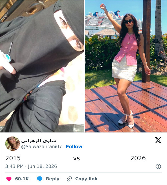 15 Powerful Side-By-Sides Women Shared About Letting Go Of The Hijab 15 Powerful Side-By-Sides Women Shared About Letting Go Of The Hijab