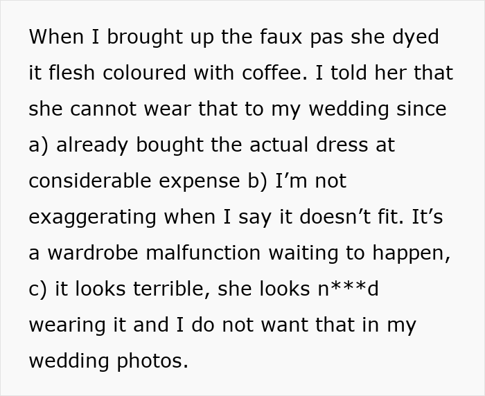 Bride Shocked When MOH Replaces The Dress That She Bought, And The Reason Ends Their Friendship Bride Shocked When MOH Replaces The Dress That She Bought, And The Reason Ends Their Friendship