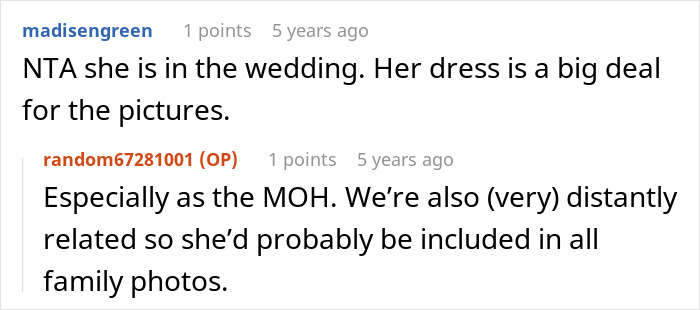Bride Shocked When MOH Replaces The Dress That She Bought, And The Reason Ends Their Friendship Bride Shocked When MOH Replaces The Dress That She Bought, And The Reason Ends Their Friendship