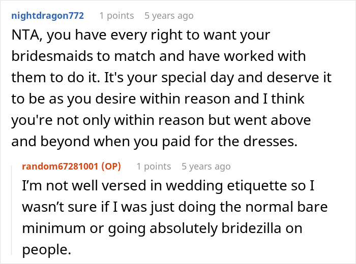 Bride Shocked When MOH Replaces The Dress That She Bought, And The Reason Ends Their Friendship Bride Shocked When MOH Replaces The Dress That She Bought, And The Reason Ends Their Friendship