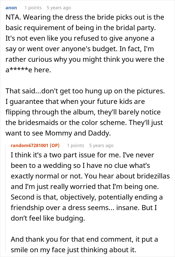 Bride Shocked When MOH Replaces The Dress That She Bought, And The Reason Ends Their Friendship Bride Shocked When MOH Replaces The Dress That She Bought, And The Reason Ends Their Friendship