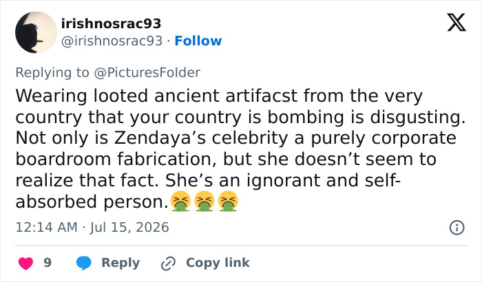 “They Look Like Tinfoil”: Zendaya Sparks Controversy Over Wearing 3,000-Year-Old Earrings To Promote The Odyssey “They Look Like Tinfoil”: Zendaya Sparks Controversy Over Wearing 3,000-Year-Old Earrings To Promote The Odyssey