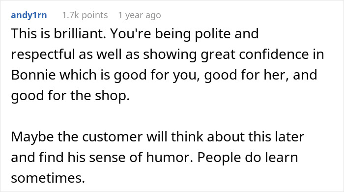 Customer Demands Help From A Man, Leaves Woman Rolling Her Eyes Customer Demands Help From A Man, Leaves Woman Rolling Her Eyes