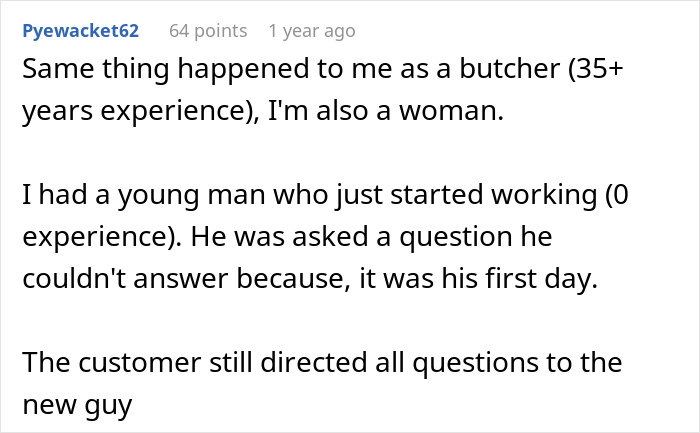Customer Demands Help From A Man, Leaves Woman Rolling Her Eyes Customer Demands Help From A Man, Leaves Woman Rolling Her Eyes