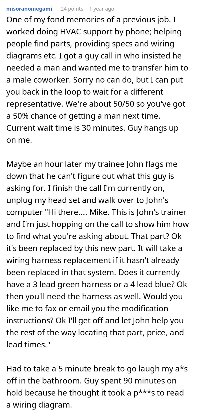 Customer Demands Help From A Man, Leaves Woman Rolling Her Eyes Customer Demands Help From A Man, Leaves Woman Rolling Her Eyes