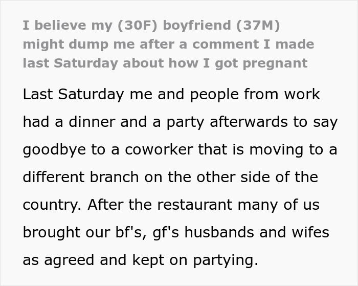 Woman’s Drunk Comment Leaves Her Panicking After Coworker Tells Her Boyfriend Woman’s Drunk Comment Leaves Her Panicking After Coworker Tells Her Boyfriend