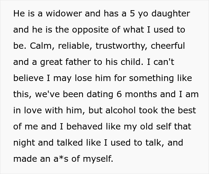 Woman’s Drunk Comment Leaves Her Panicking After Coworker Tells Her Boyfriend Woman’s Drunk Comment Leaves Her Panicking After Coworker Tells Her Boyfriend