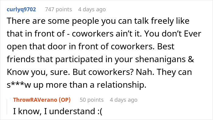 Woman’s Drunk Comment Leaves Her Panicking After Coworker Tells Her Boyfriend Woman’s Drunk Comment Leaves Her Panicking After Coworker Tells Her Boyfriend