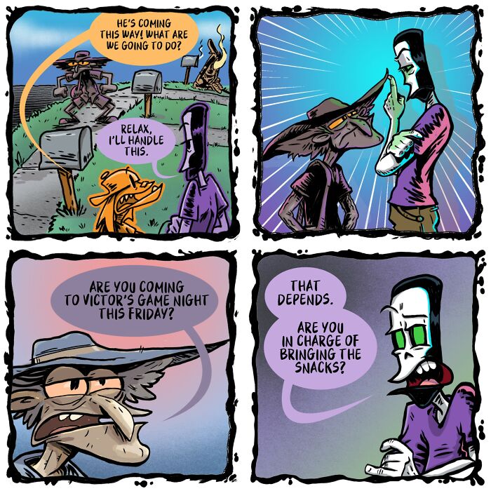 This Artist Imagines The Absurd Daily Life Of A Necromancer And His Assistant (49 New Comics) This Artist Imagines The Absurd Daily Life Of A Necromancer And His Assistant (49 New Comics)